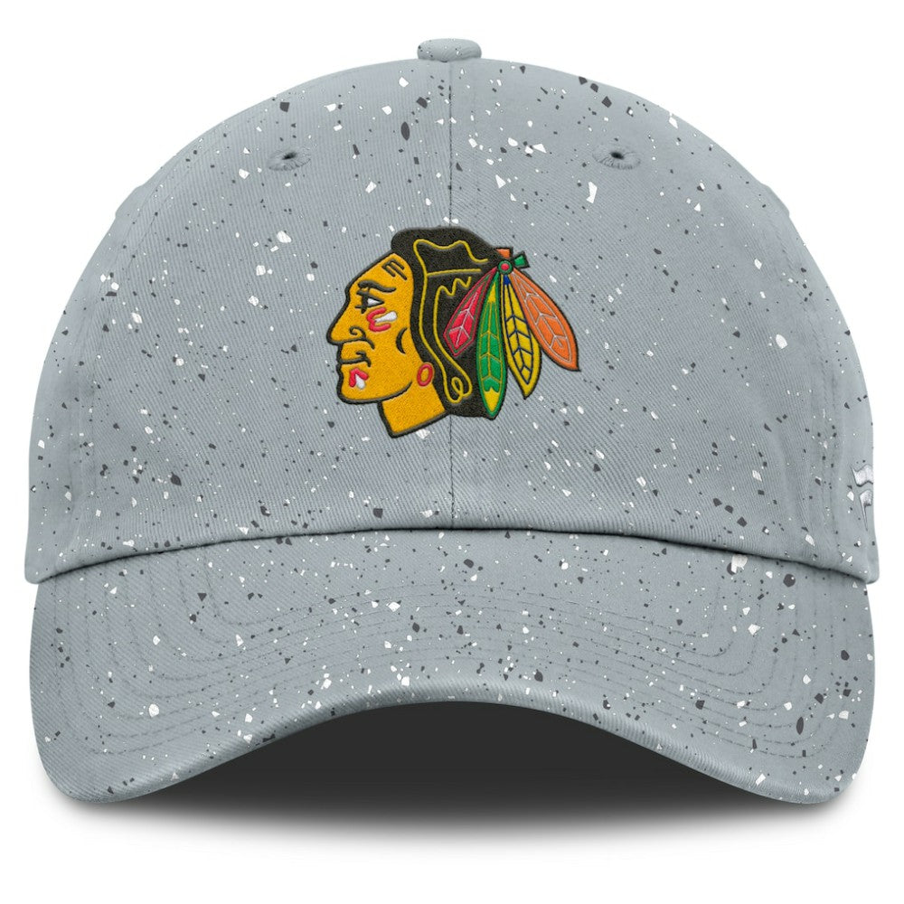 Chicago Blackhawks Fanatics Women's Heritage Snow Day Speckle Adjustable Hat For Sale