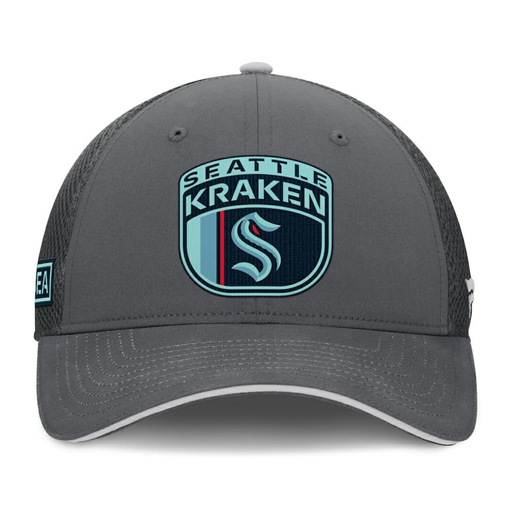 Seattle Kraken Fanatics Authentic Pro Home Ice Trucker Adjustable Hat For Sale