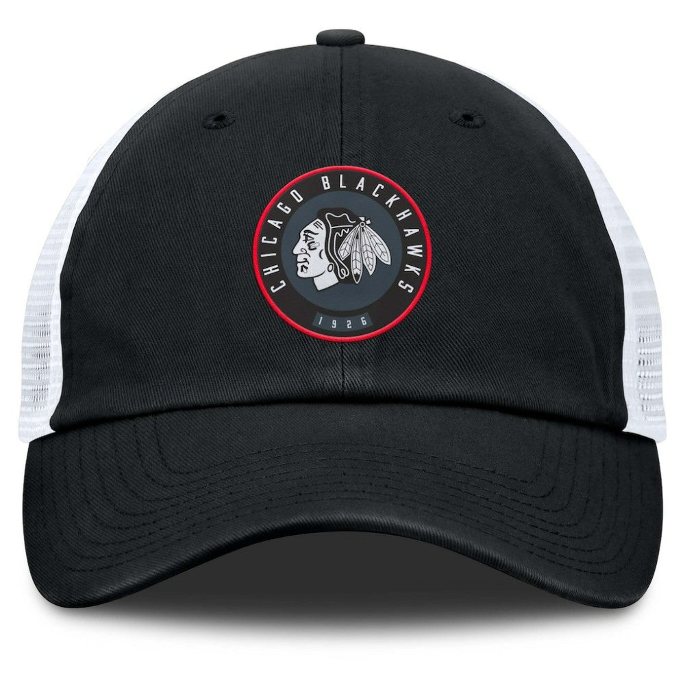 Chicago Blackhawks Fanatics Averie Trucker Adjustable Hat On Sale