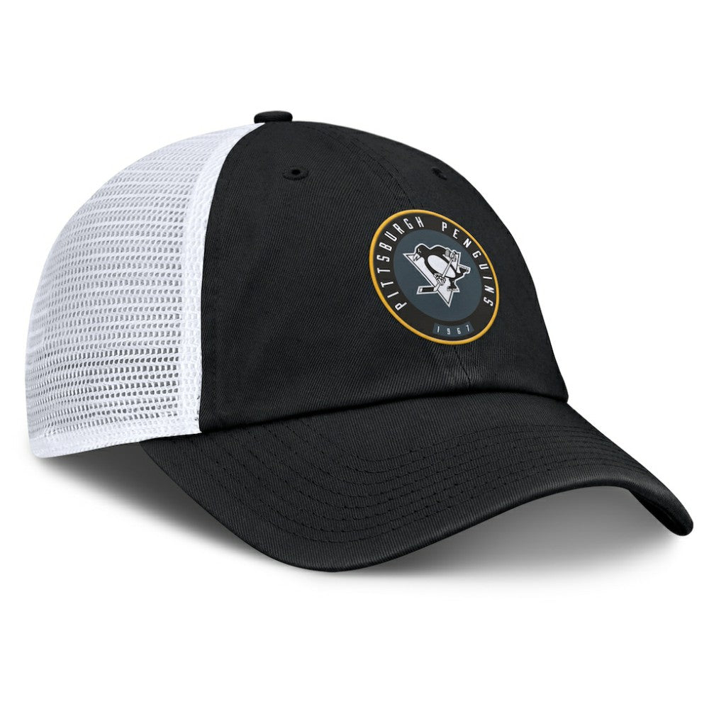 Pittsburgh Penguins Fanatics Averie Trucker Adjustable Hat For Sale