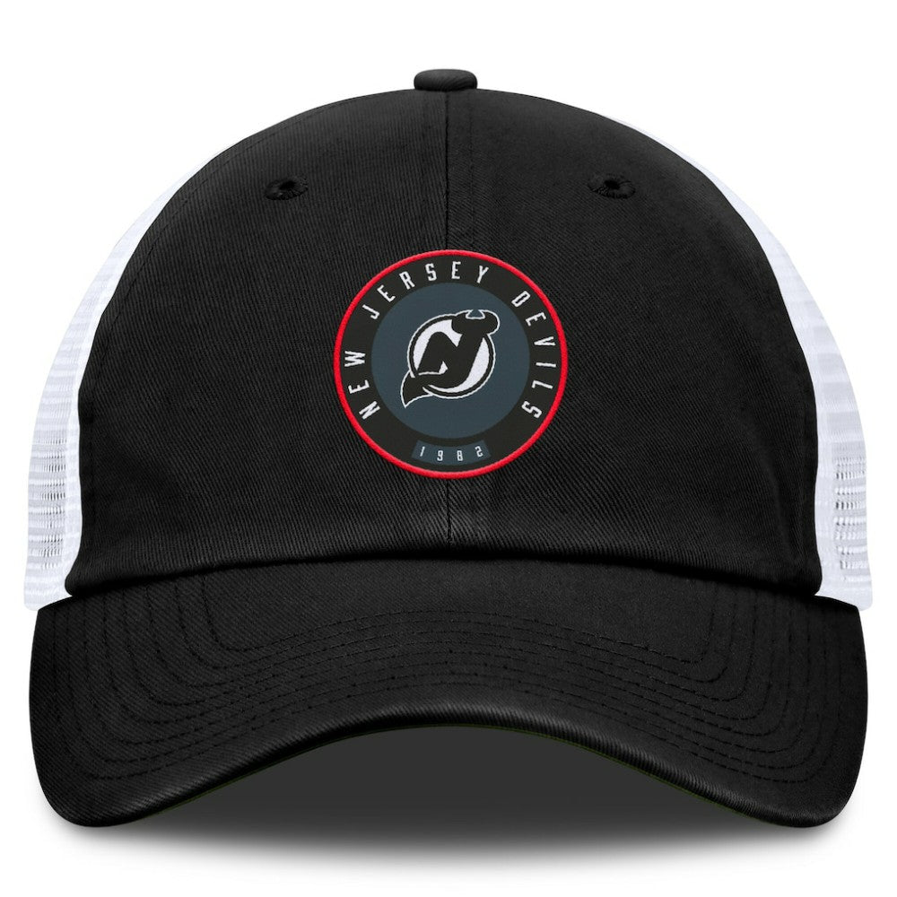 New Jersey Devils Fanatics Averie Trucker Adjustable Hat Discount
