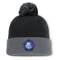 New York Islanders Fanatics Aspyn Cuffed Knit Hat with Pom For Sale
