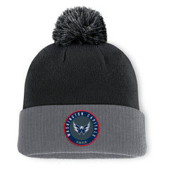 Washington Capitals Fanatics Aspyn Cuffed Knit Hat with Pom For Sale
