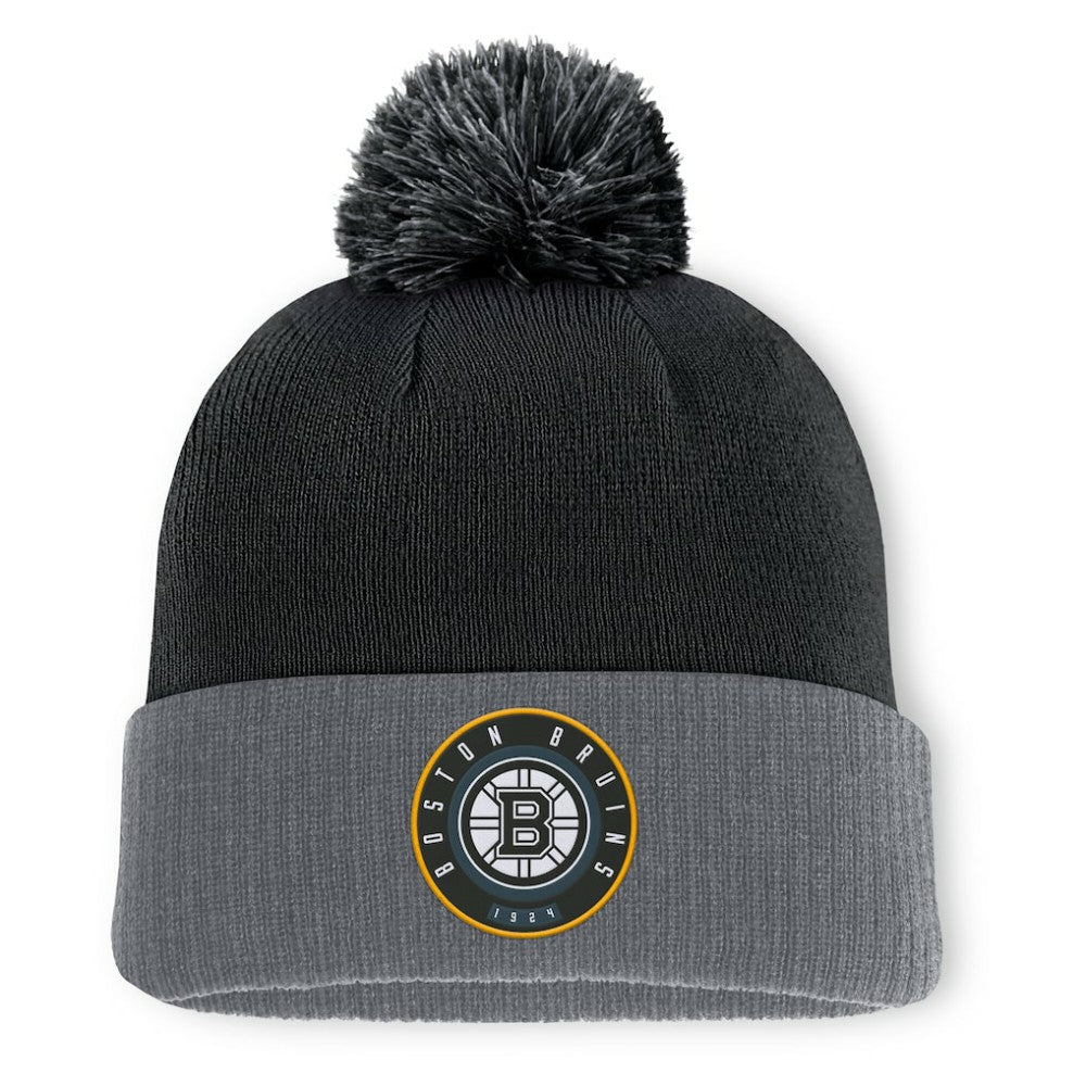 Boston Bruins Fanatics Aspyn Cuffed Knit Hat with Pom Discount
