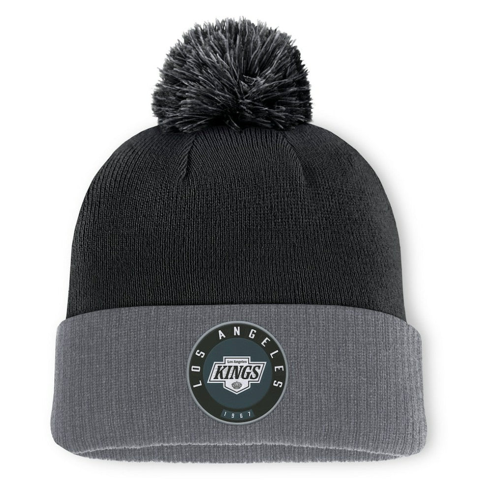 Los Angeles Kings Fanatics Aspyn Cuffed Knit Hat with Pom On Sale