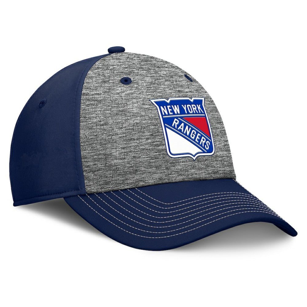 New York Rangers Fanatics Fundamental Top Shelf 2-Tone Flex Hat For Sale
