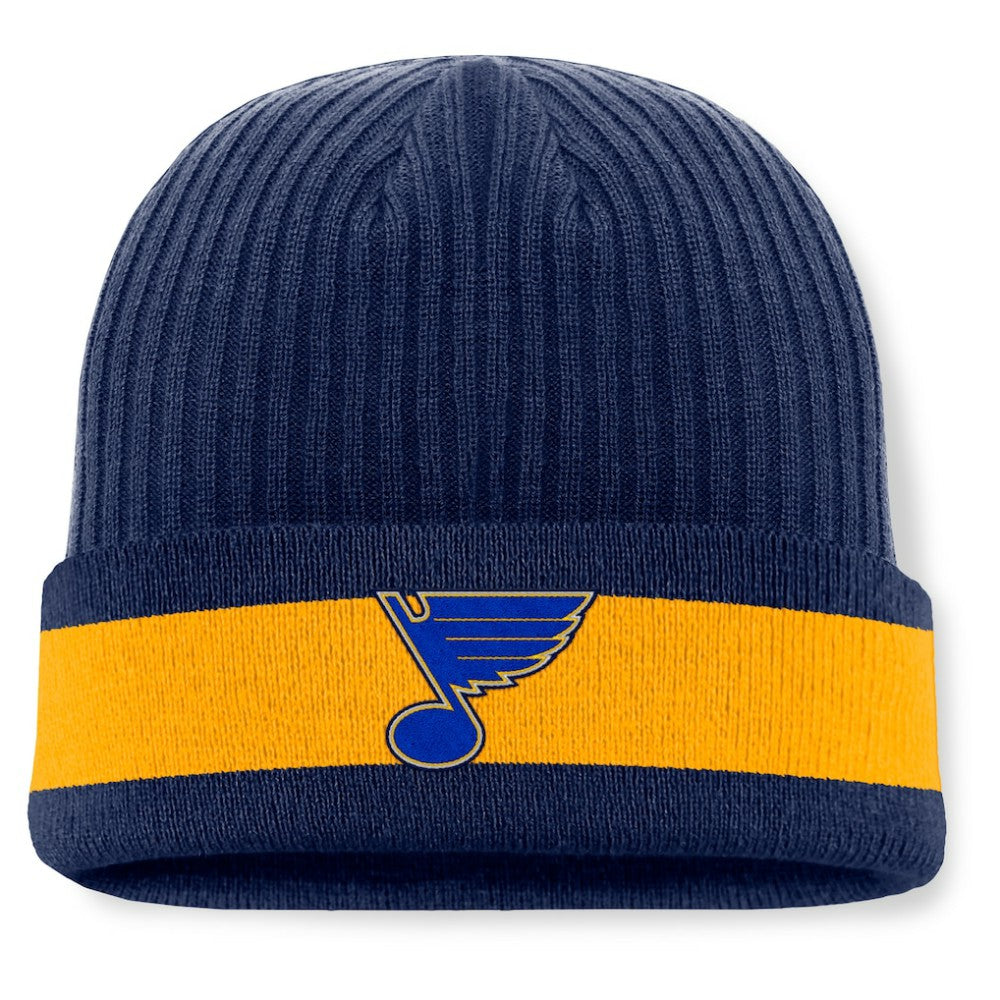 St. Louis Blues Fanatics Blueliner Cuffed Knit Hat For Sale
