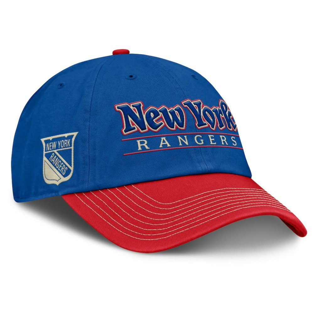 New York Rangers Fanatics Heritage Home Ice Two-Tone Adjustable Hat For Sale