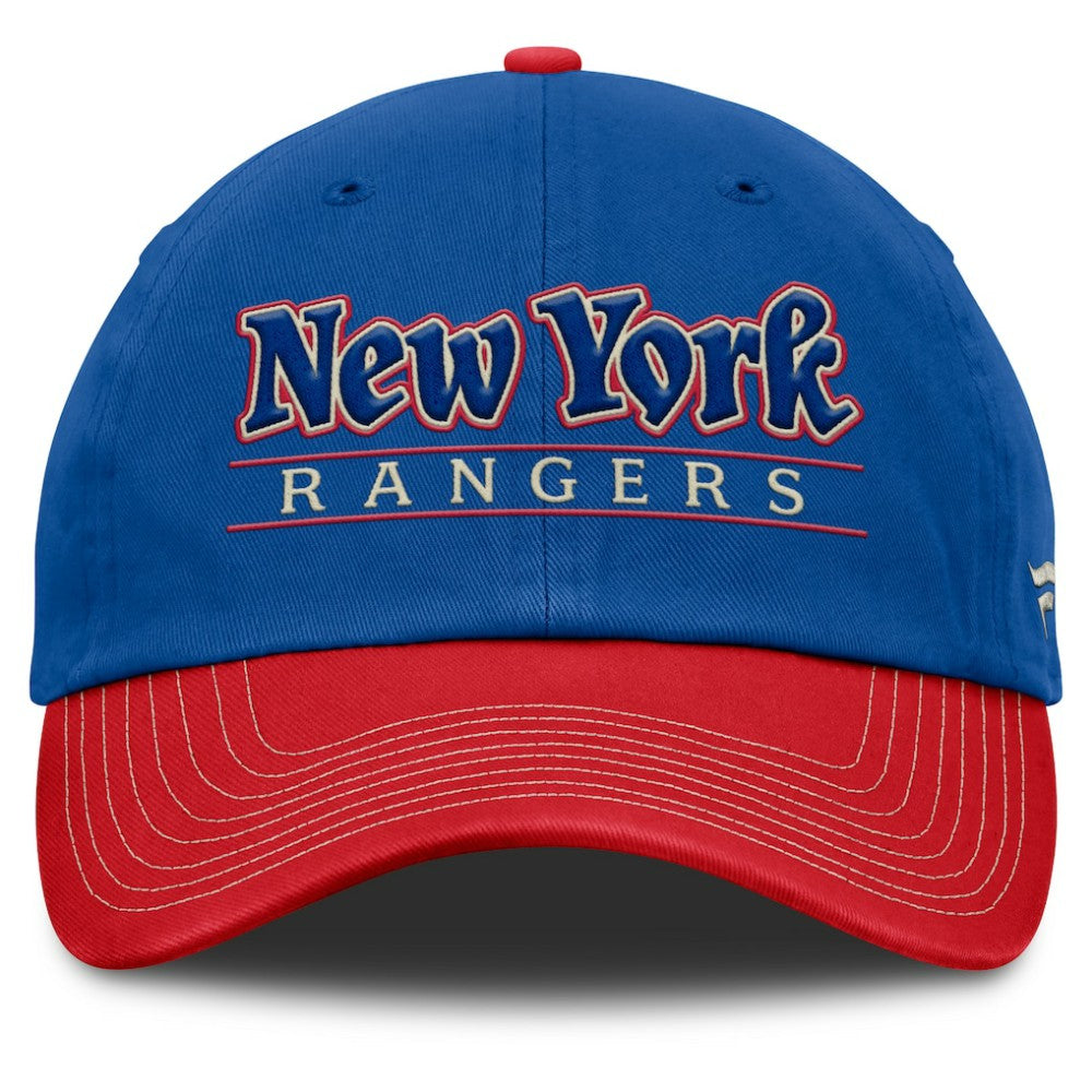 New York Rangers Fanatics Heritage Home Ice Two-Tone Adjustable Hat For Sale