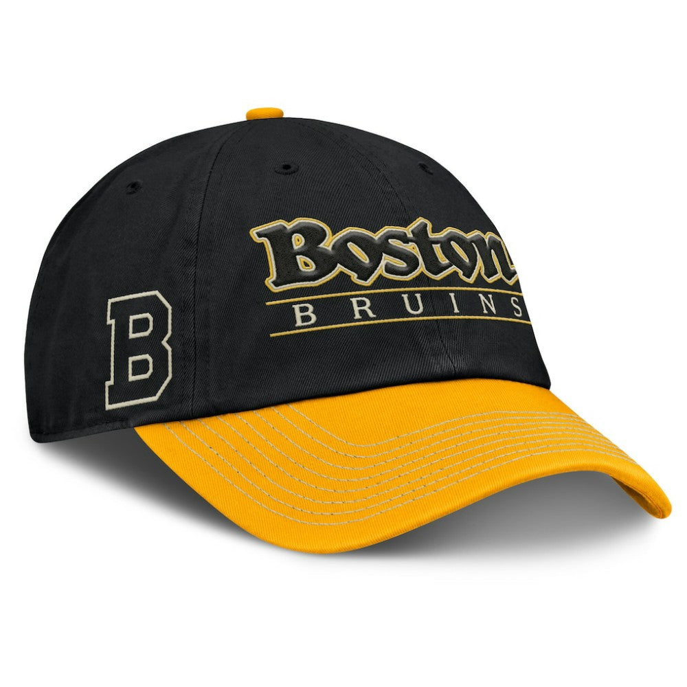 Boston Bruins Fanatics Heritage Home Ice Two-Tone Adjustable Hat For Sale