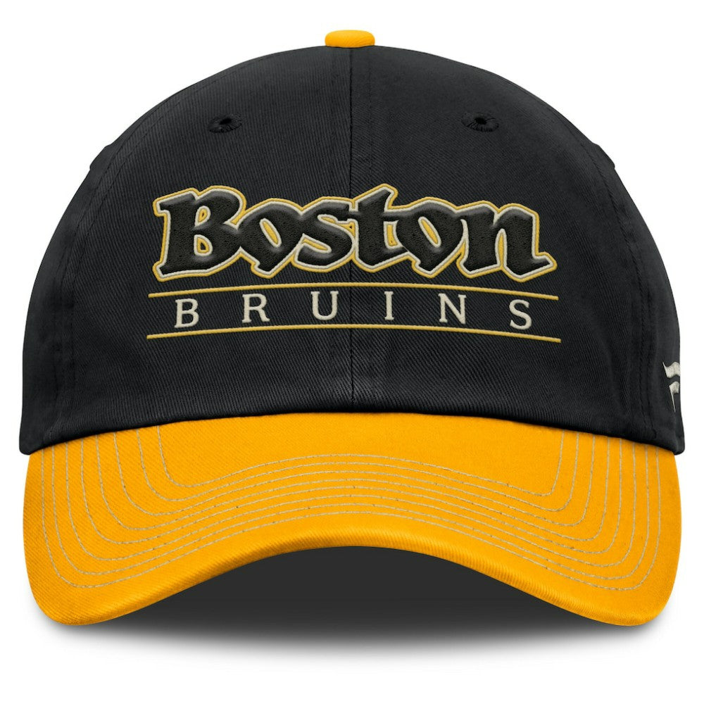 Boston Bruins Fanatics Heritage Home Ice Two-Tone Adjustable Hat For Sale