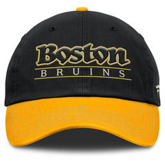 Boston Bruins Fanatics Heritage Home Ice Two-Tone Adjustable Hat For Sale