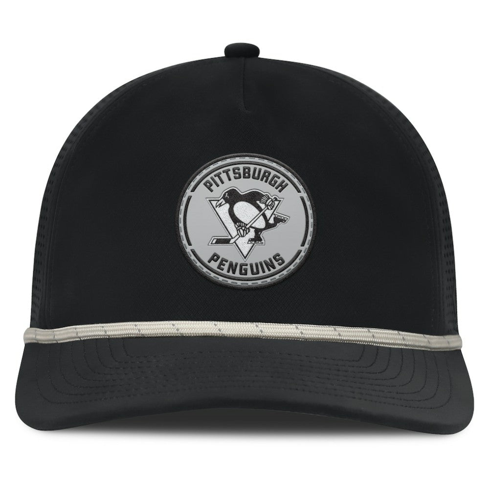 Pittsburgh Penguins Fanatics Front Office Performance A-Frame Adjustable Hat For Sale