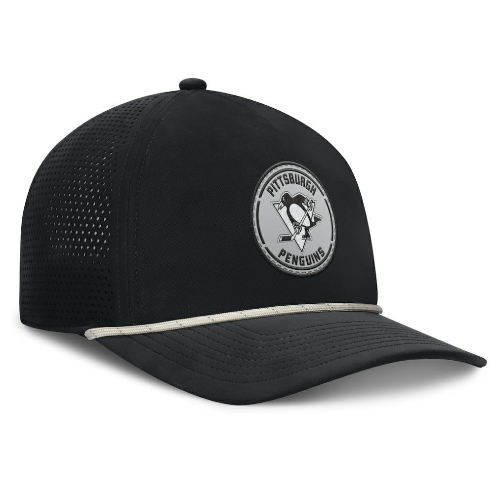 Pittsburgh Penguins Fanatics Front Office Performance A-Frame Adjustable Hat For Sale