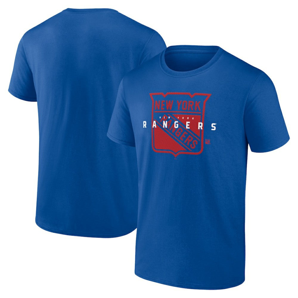 New York Rangers Logo Athletic Coordinate T-Shirt Outlet