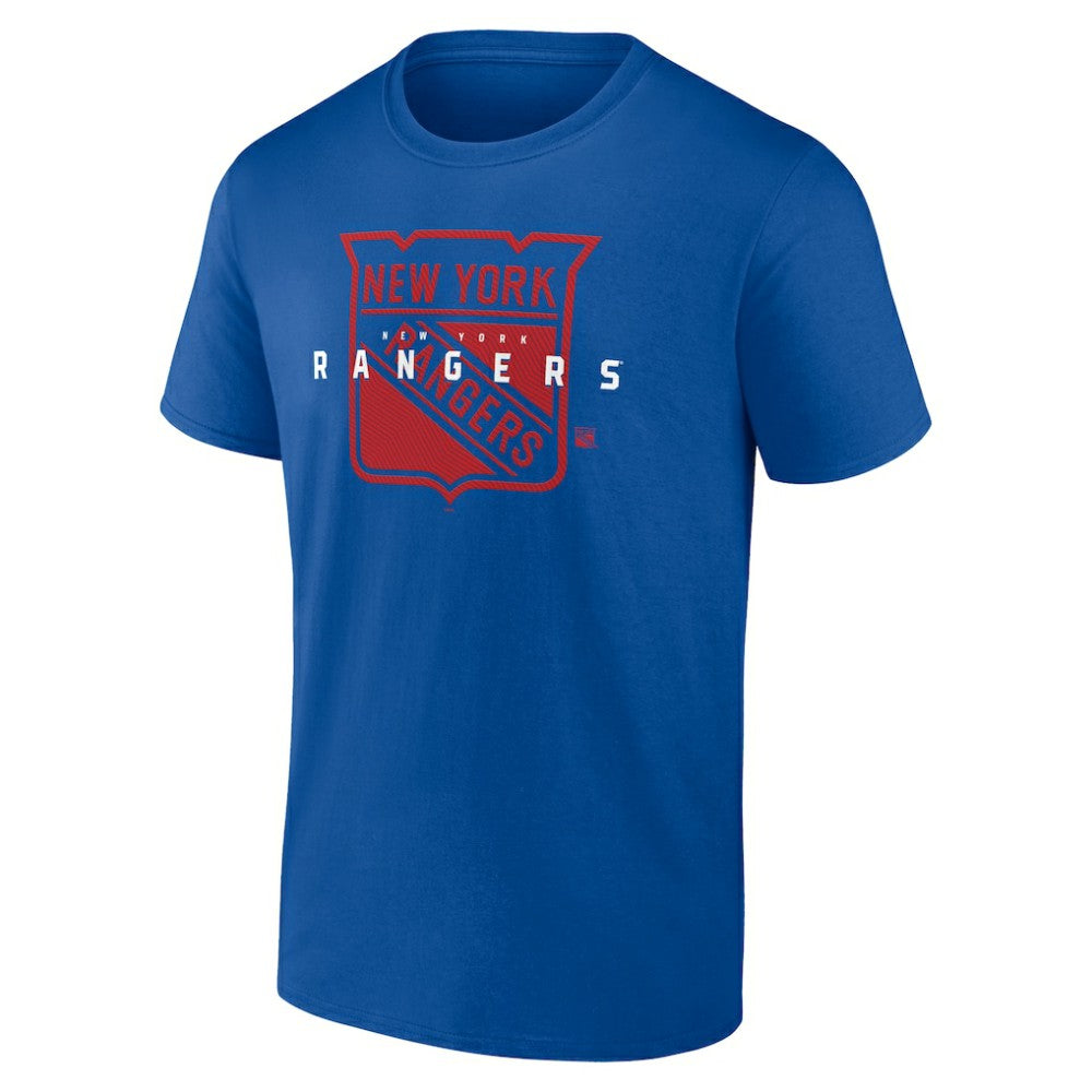 New York Rangers Logo Athletic Coordinate T-Shirt Outlet