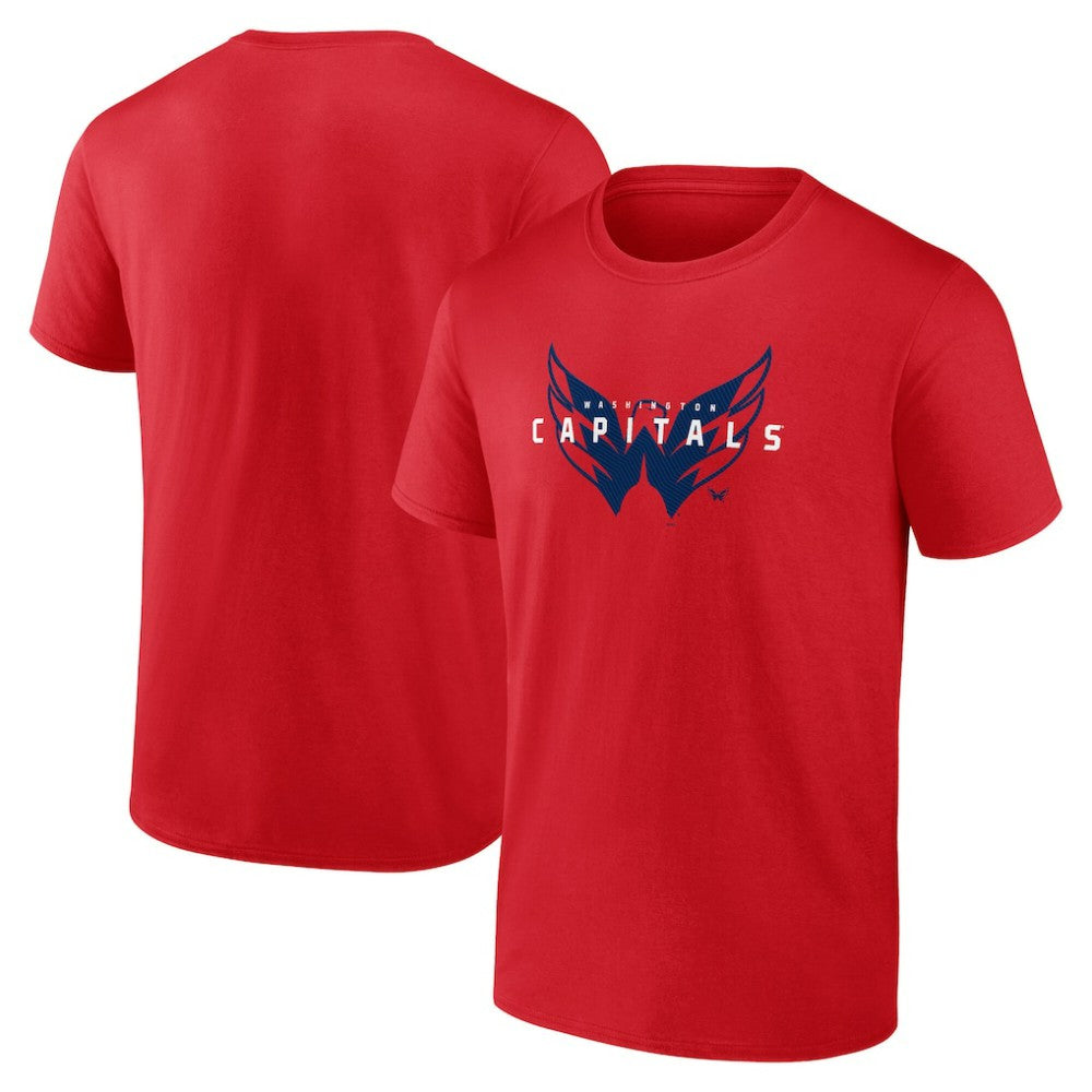 Washington Capitals Logo Athletic Coordinate T-Shirt Outlet