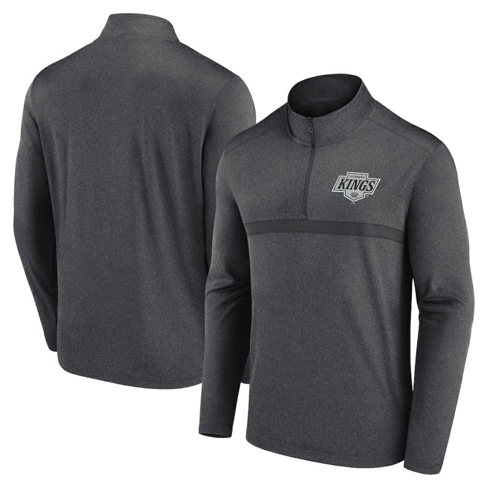 Los Angeles Kings Logo Athletic Head-to-Head Raglan Quarter-Zip Top Outlet