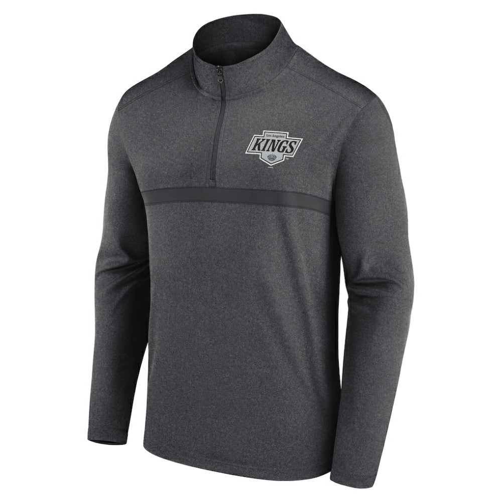Los Angeles Kings Logo Athletic Head-to-Head Raglan Quarter-Zip Top Outlet