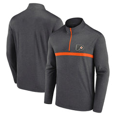 Philadelphia Flyers Logo Athletic Head-to-Head Raglan Quarter-Zip Top Sale