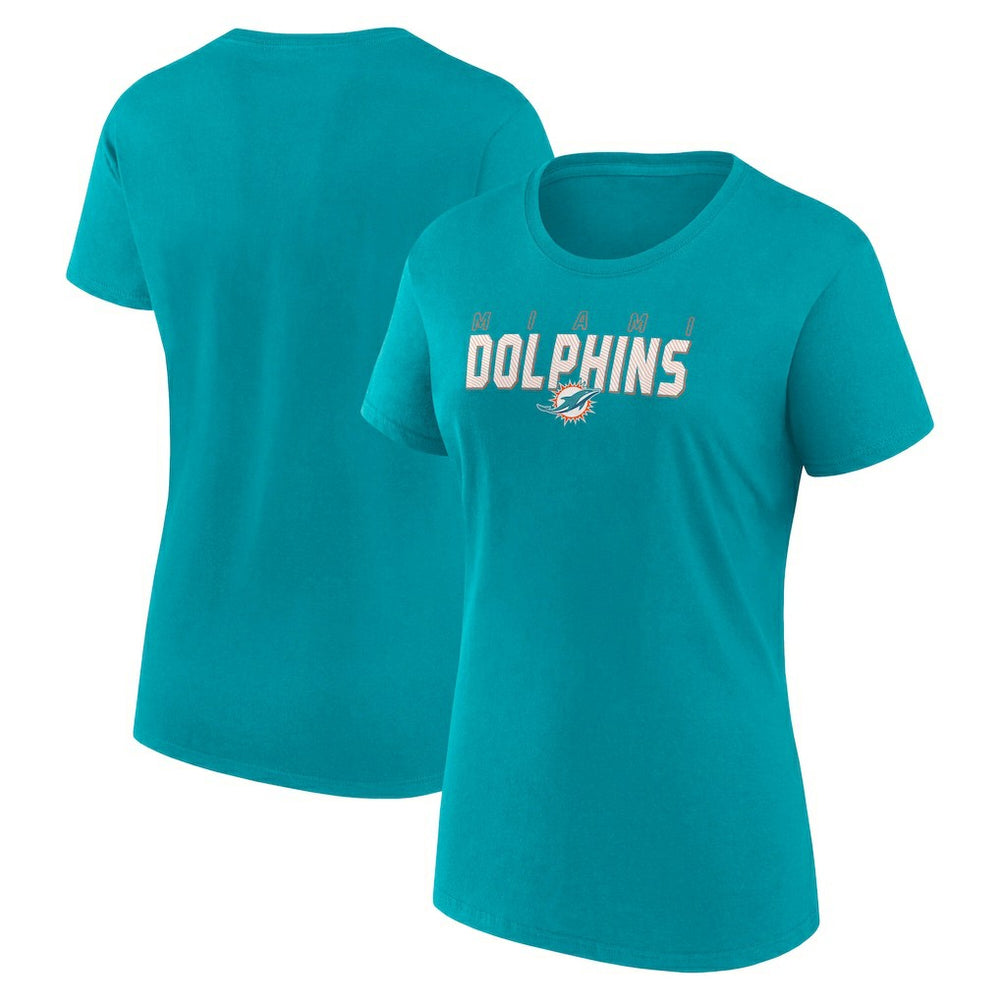 Miami Dolphins  Logo Athletic Women's Lean T-Shirt