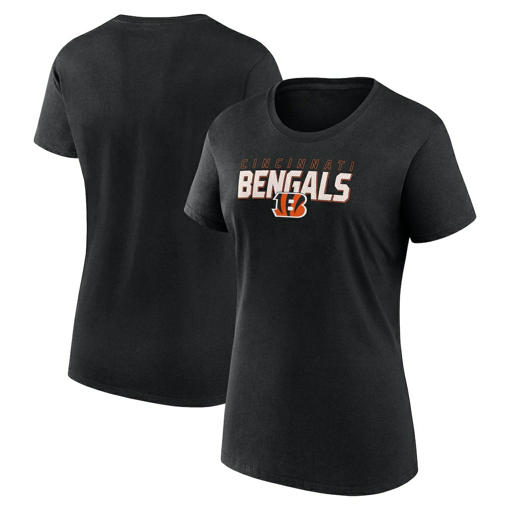 Cincinnati Bengals  Logo Athletic Women's Lean T-Shirt