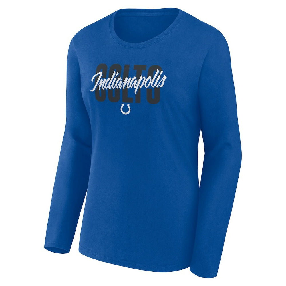 Indianapolis Colts  Logo Athletic Women's Grip Long Sleeve T-Shirt