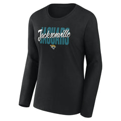 Jacksonville Jaguars  Logo Athletic Women's Grip Long Sleeve T-Shirt