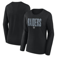 Las Vegas Raiders  Logo Athletic Women's Grip Long Sleeve T-Shirt