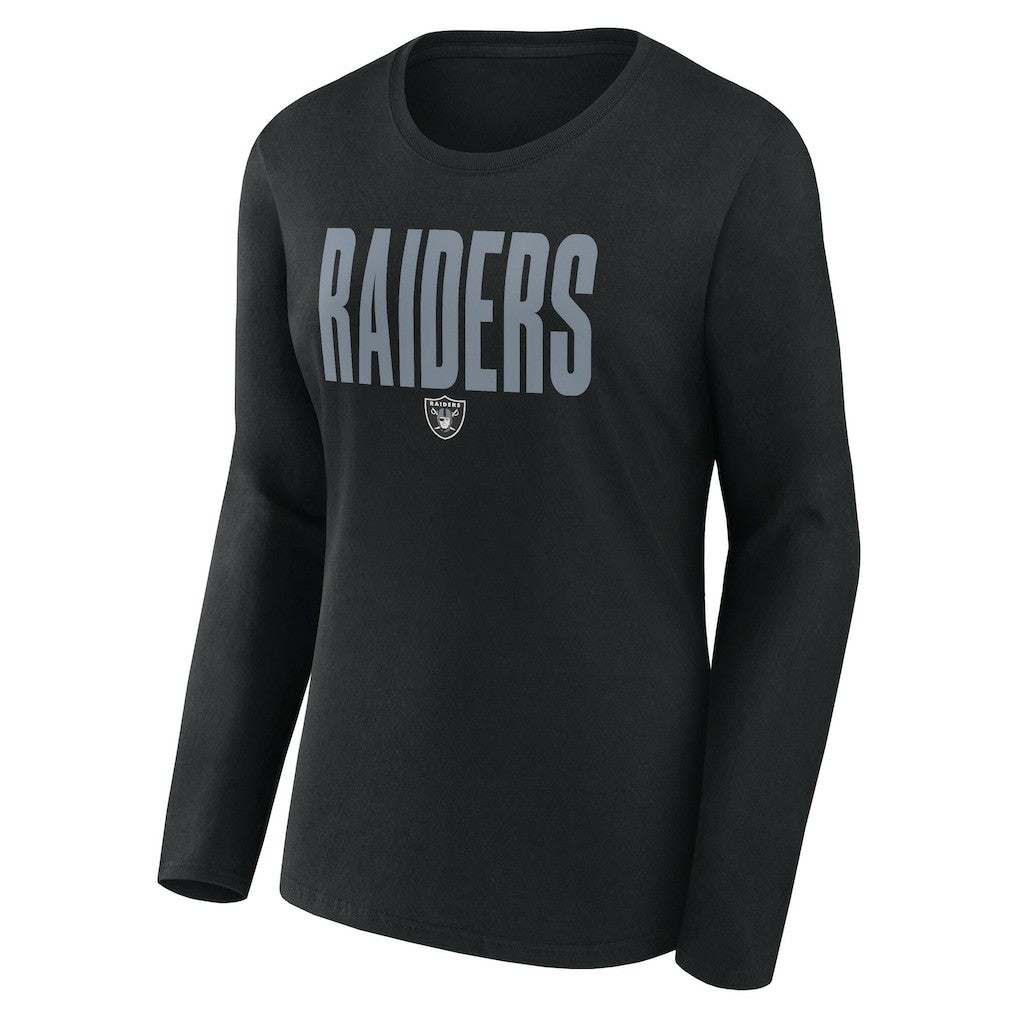 Las Vegas Raiders  Logo Athletic Women's Grip Long Sleeve T-Shirt