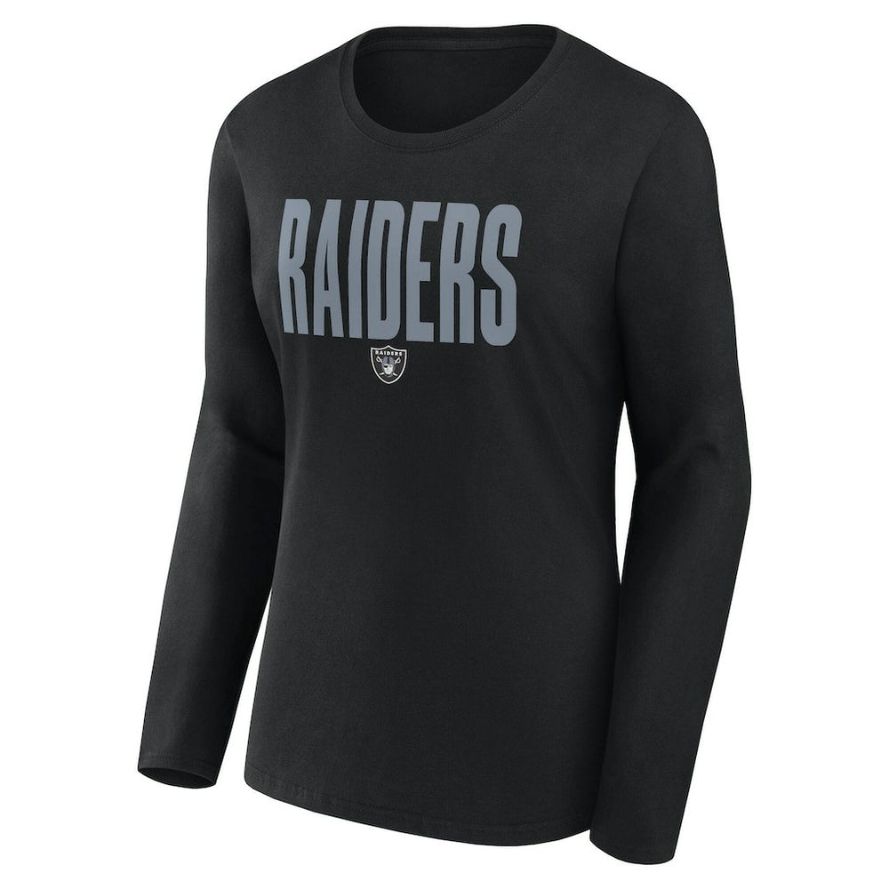 Las Vegas Raiders  Logo Athletic Women's Grip Long Sleeve T-Shirt
