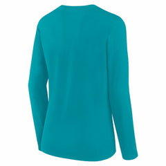 Miami Dolphins  Logo Athletic Women's Grip Long Sleeve T-Shirt