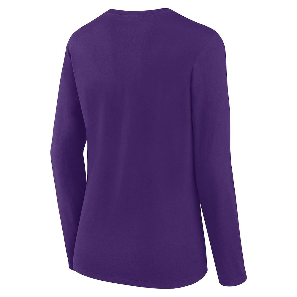 Minnesota Vikings  Logo Athletic Women's Grip Long Sleeve T-Shirt