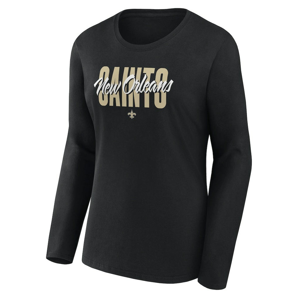 New Orleans Saints  Logo Athletic Women's Grip Long Sleeve T-Shirt