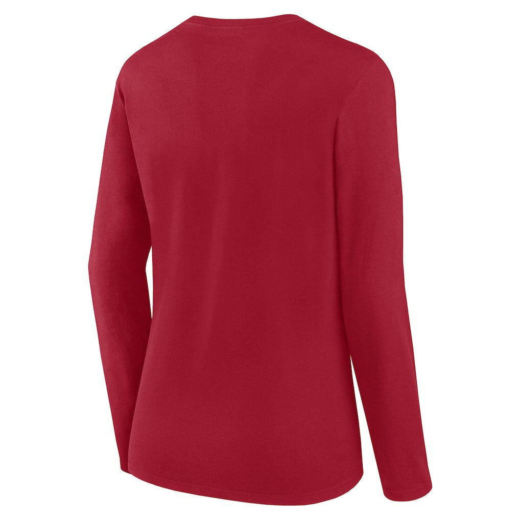 San Francisco 49ers  Logo Athletic Women's Grip Long Sleeve T-Shirt
