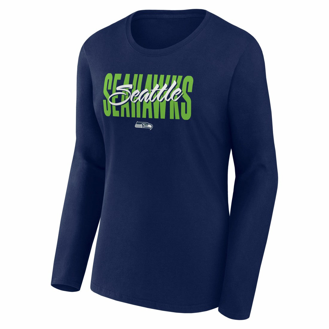 Seattle Seahawks  Logo Athletic Women's Grip Long Sleeve T-Shirt