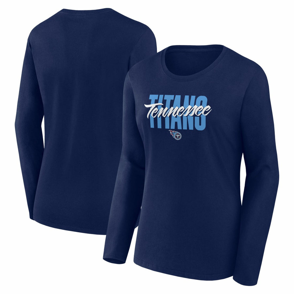 Tennessee Titans  Logo Athletic Women's Grip Long Sleeve T-Shirt