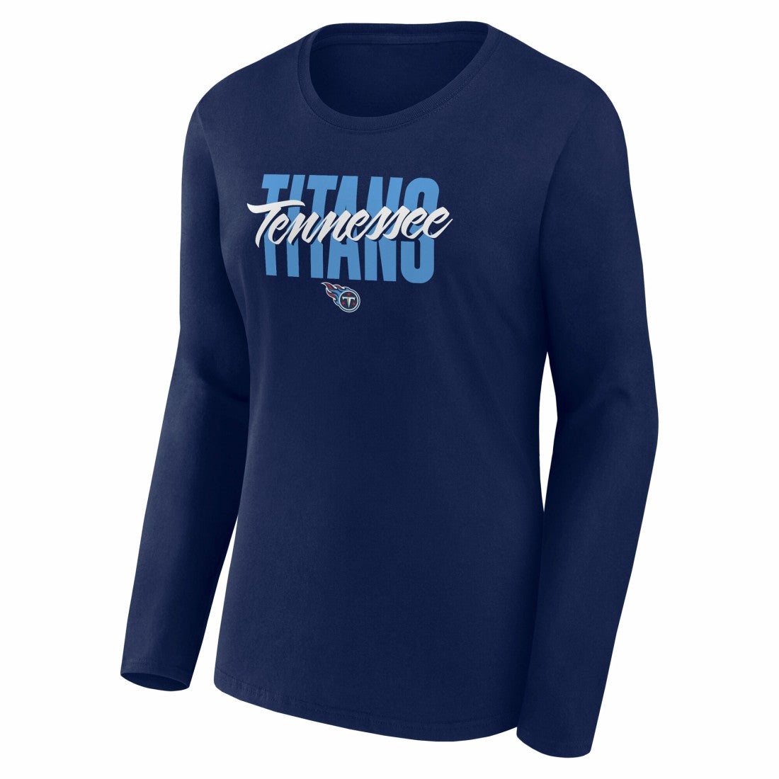 Tennessee Titans  Logo Athletic Women's Grip Long Sleeve T-Shirt