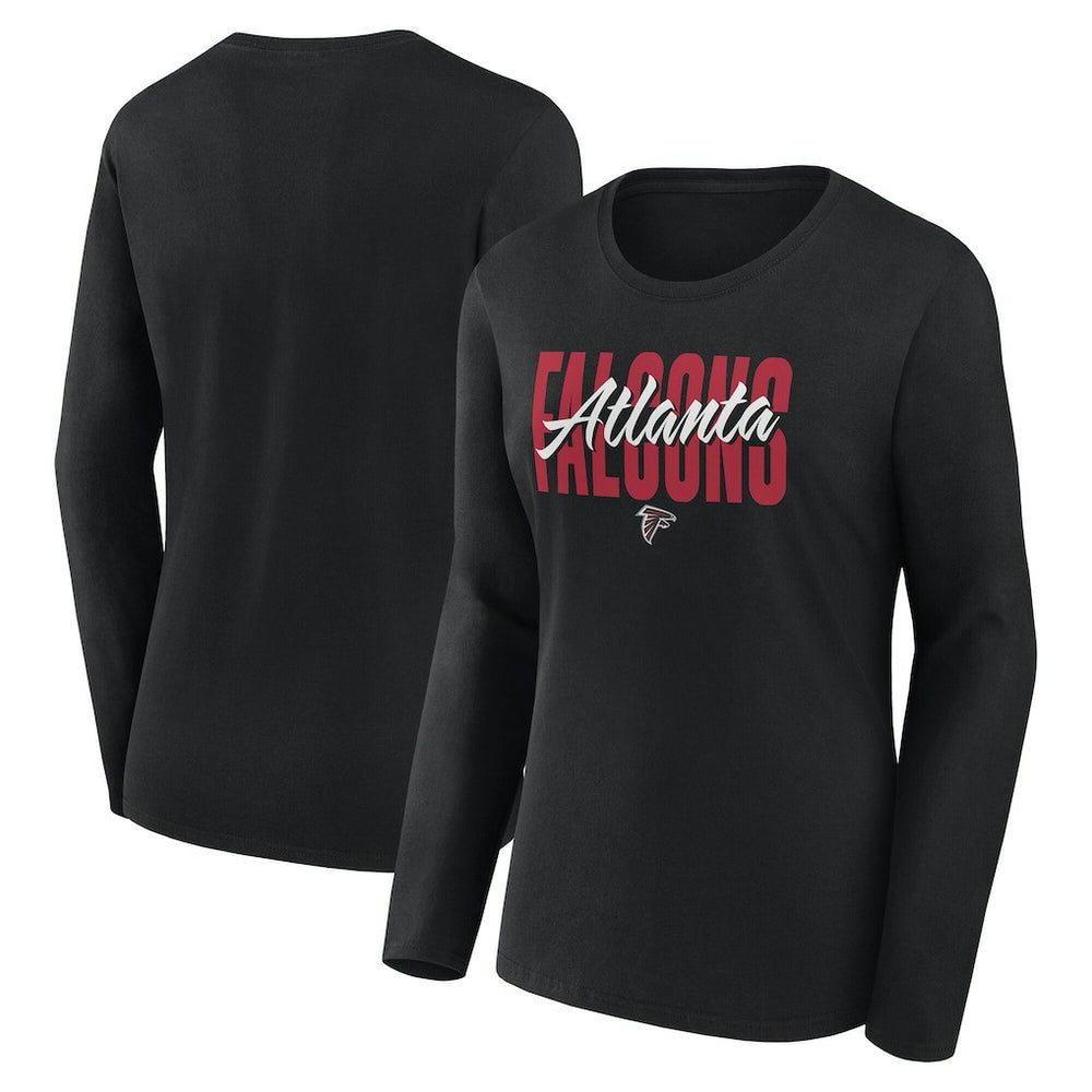 Atlanta Falcons  Logo Athletic Women's Grip Long Sleeve T-Shirt