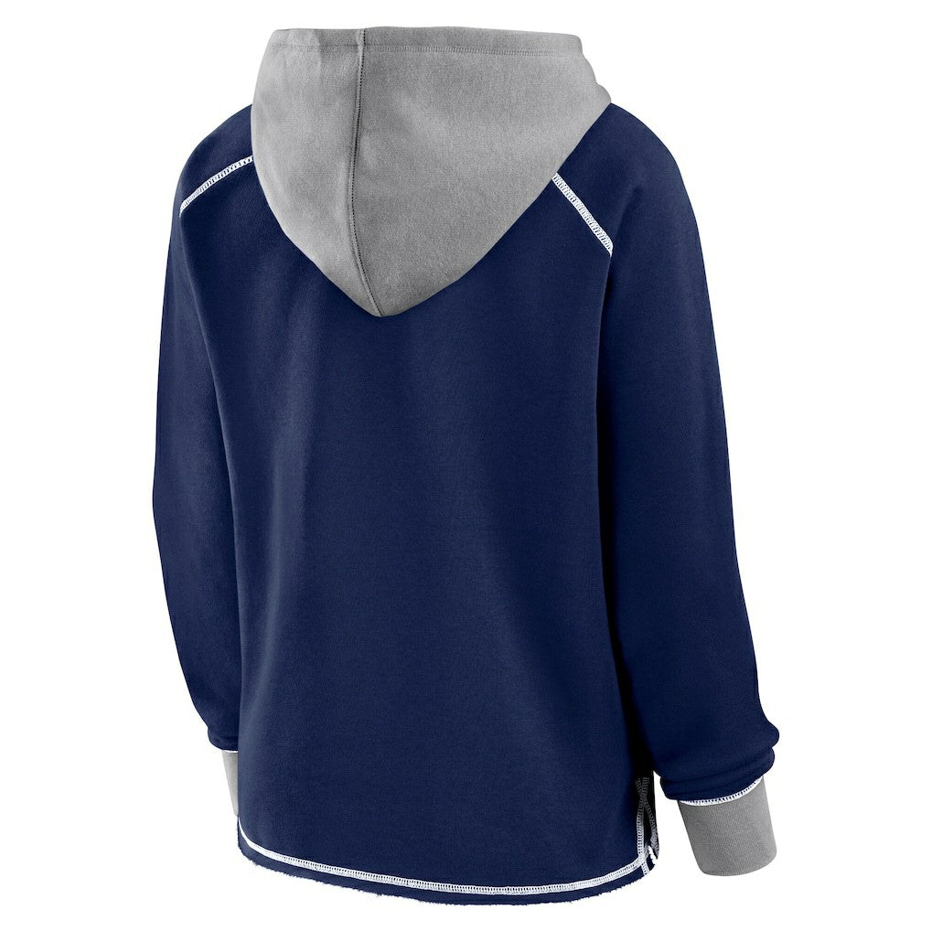Dallas Cowboys  Logo Athletic Women's Boom Fleece Pullover V-Neck Hoodie