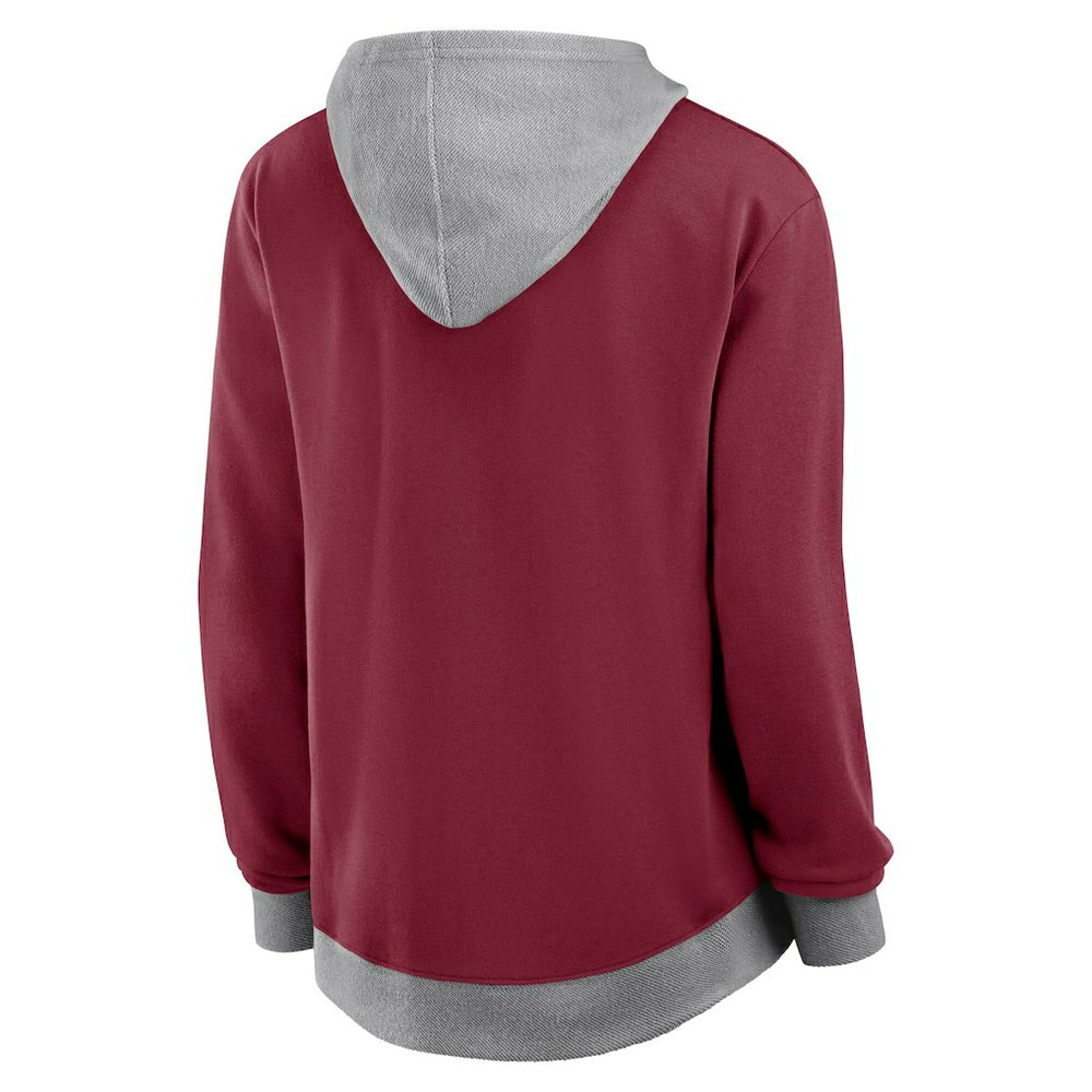 Washington Commanders  Logo Athletic Women's Hit It French Terry Full-Zip Hoodie