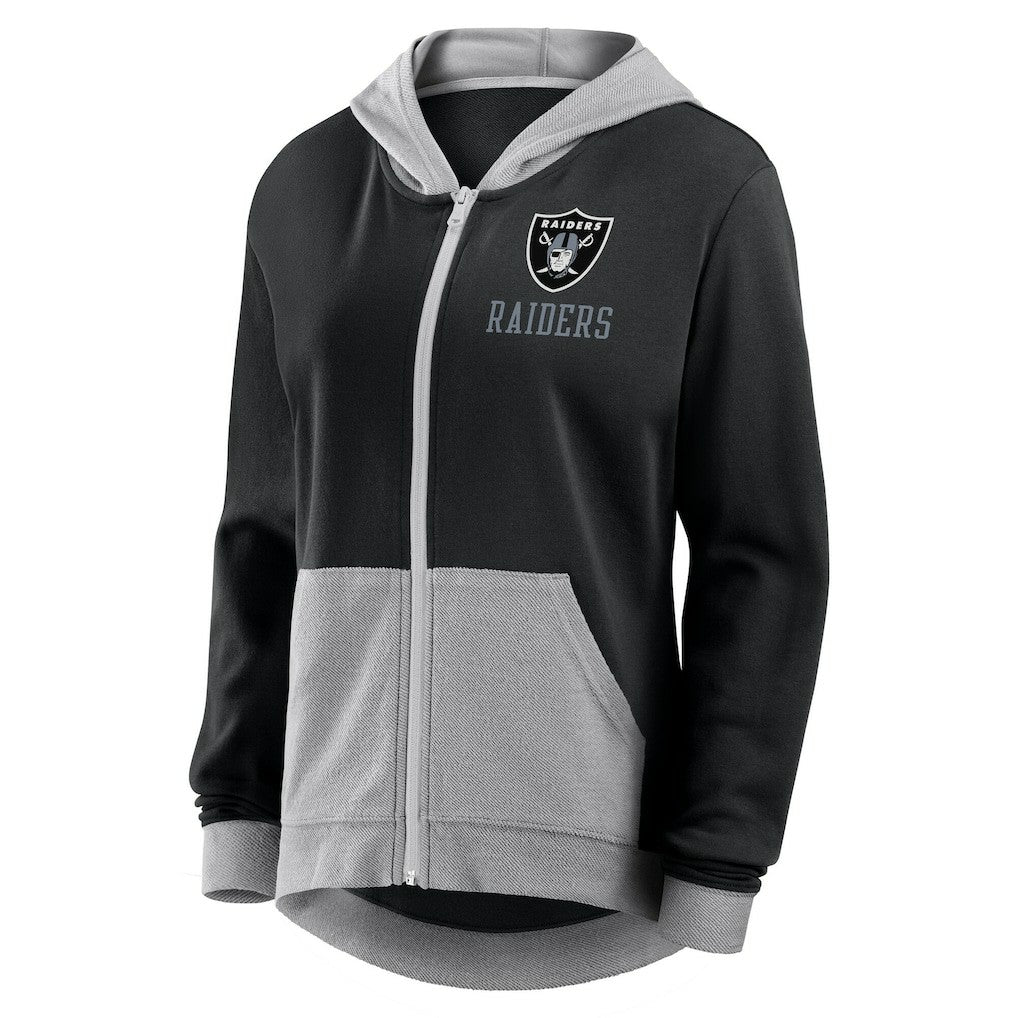 Las Vegas Raiders  Logo Athletic Women's Hit It French Terry Full-Zip Hoodie