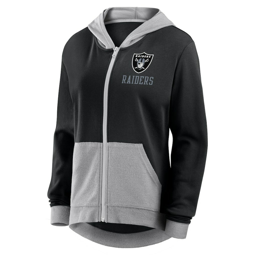 Las Vegas Raiders  Logo Athletic Women's Hit It French Terry Full-Zip Hoodie