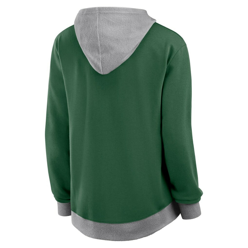 New York Jets  Logo Athletic Women's Hit It French Terry Full-Zip Hoodie