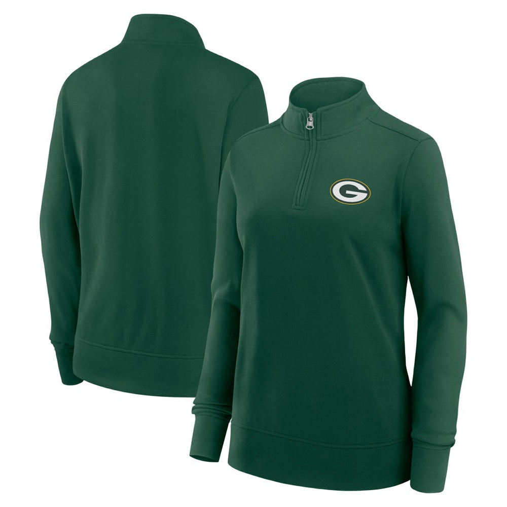 Green Bay Packers  Logo Athletic Women's Velocity Quarter-Zip Jacket