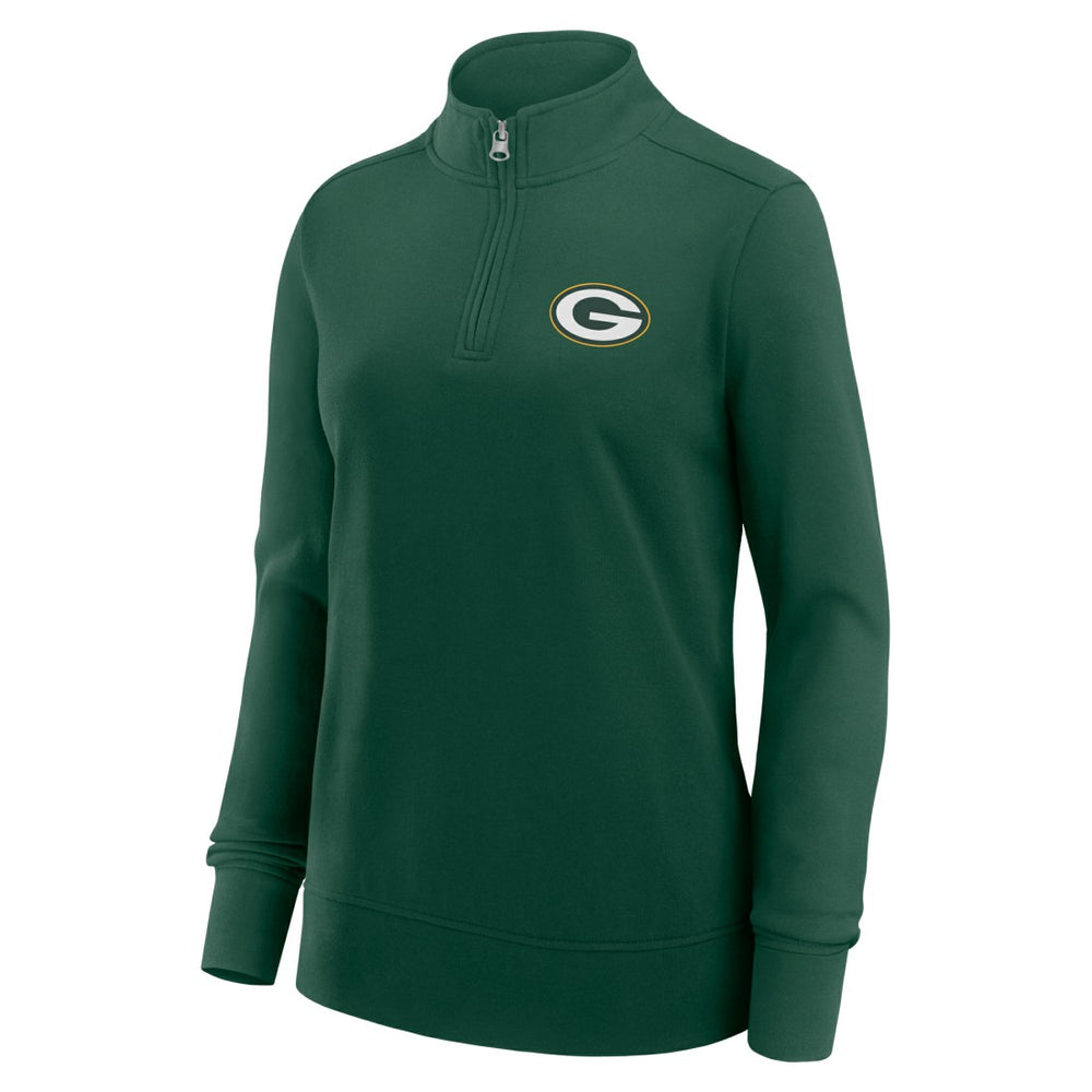 Green Bay Packers  Logo Athletic Women's Velocity Quarter-Zip Jacket