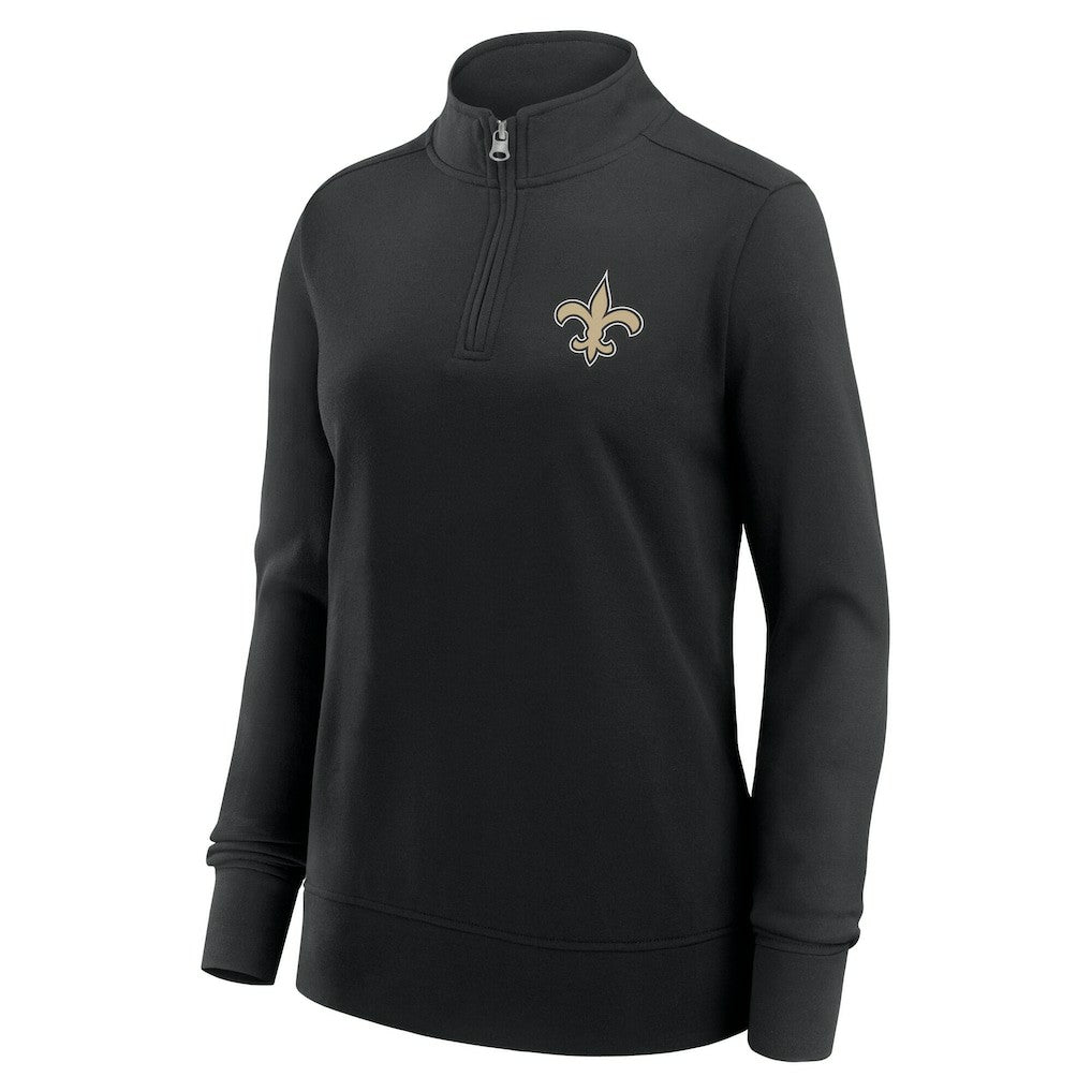 New Orleans Saints  Logo Athletic Women's Velocity Quarter-Zip Jacket