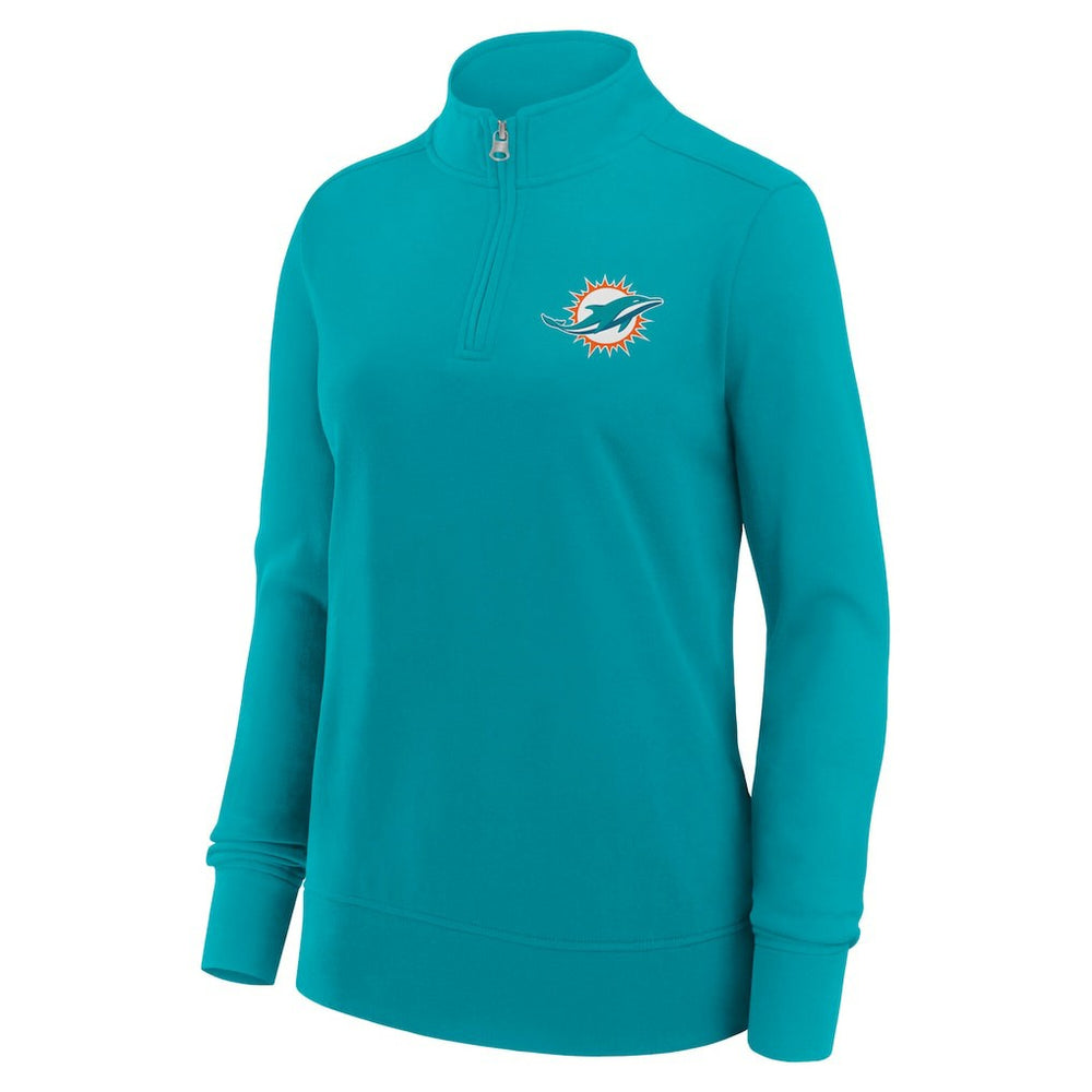 Miami Dolphins  Logo Athletic Women's Velocity Quarter-Zip Jacket