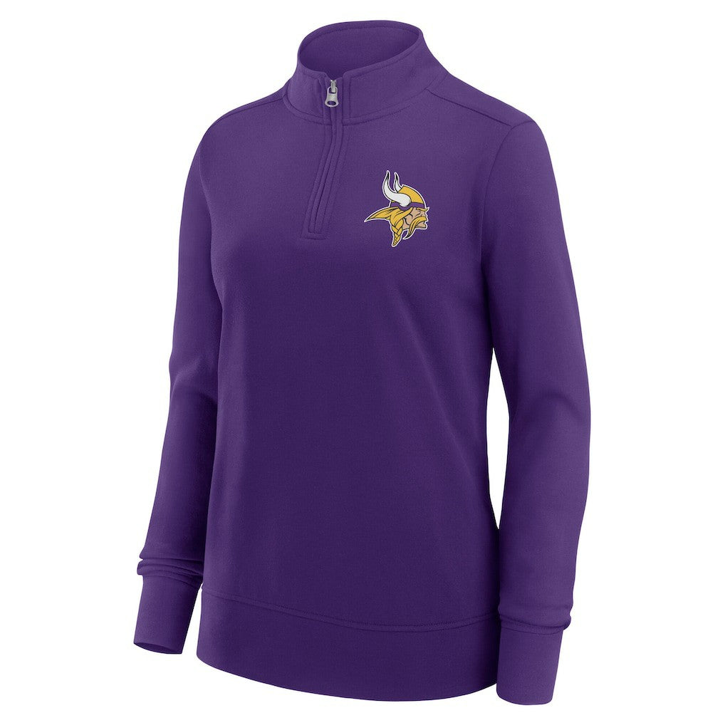 Minnesota Vikings  Logo Athletic Women's Velocity Quarter-Zip Jacket