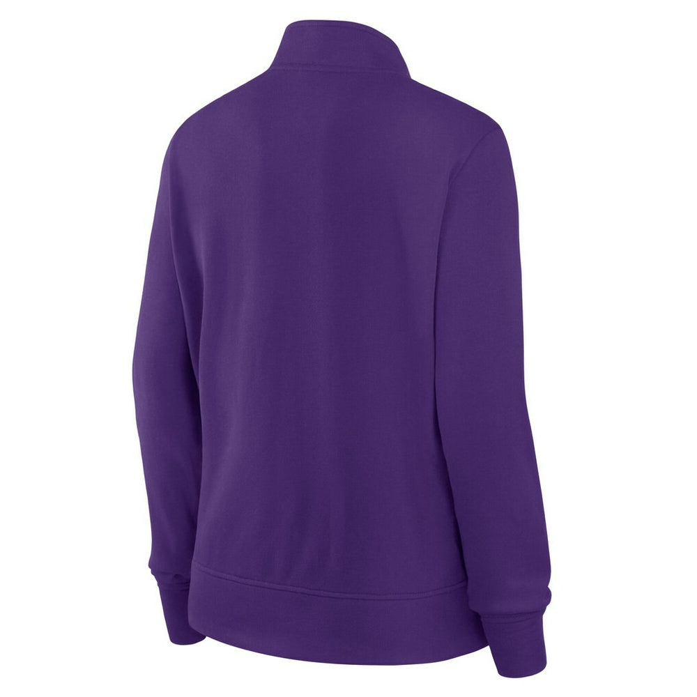 Minnesota Vikings  Logo Athletic Women's Velocity Quarter-Zip Jacket